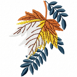 Leaves Embroidery Design 11